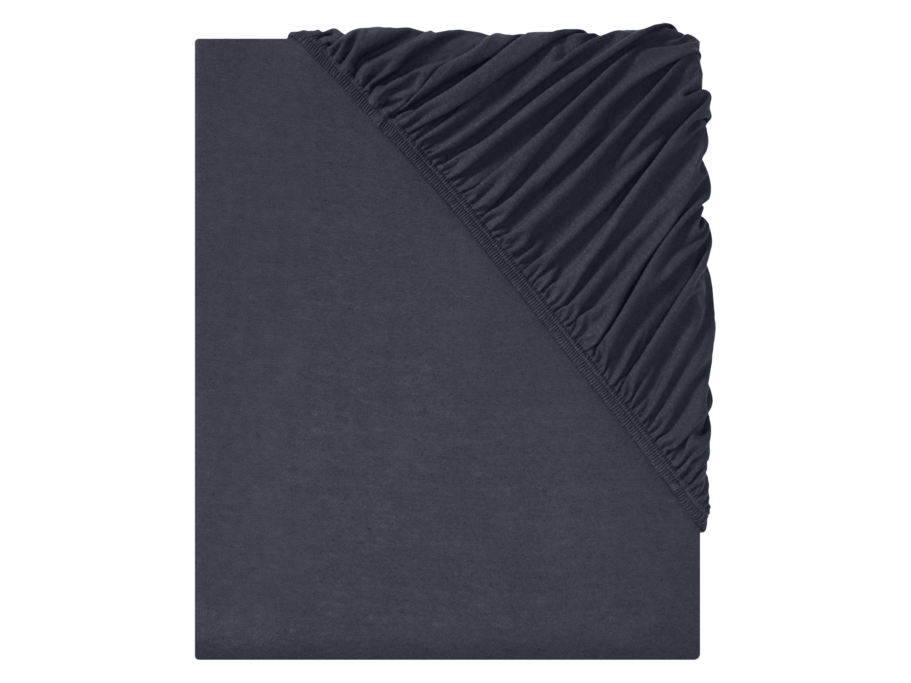 Livarno home Žerzejové napínací prostěradlo, 180-200 x 200 cm (navy modrá)