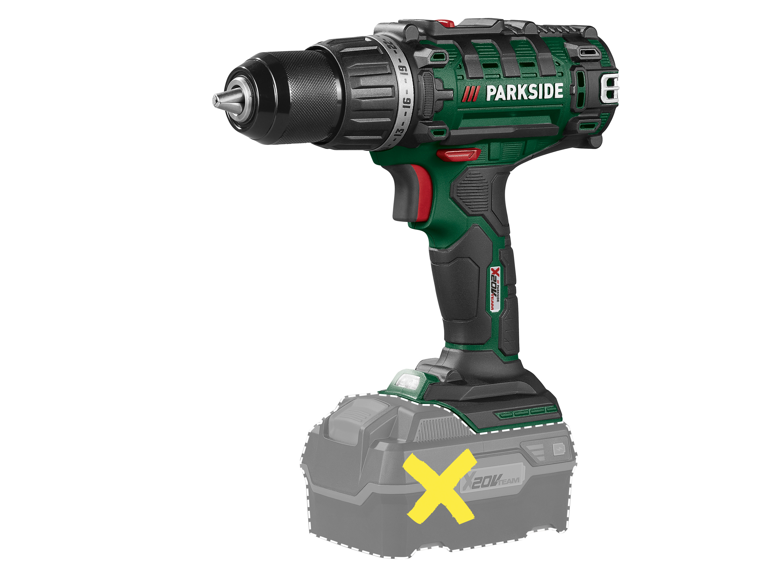 Parkside® Aku vrtací šroubovák Pabs 20-Li I9 – bez akumulátoru a nabíječky