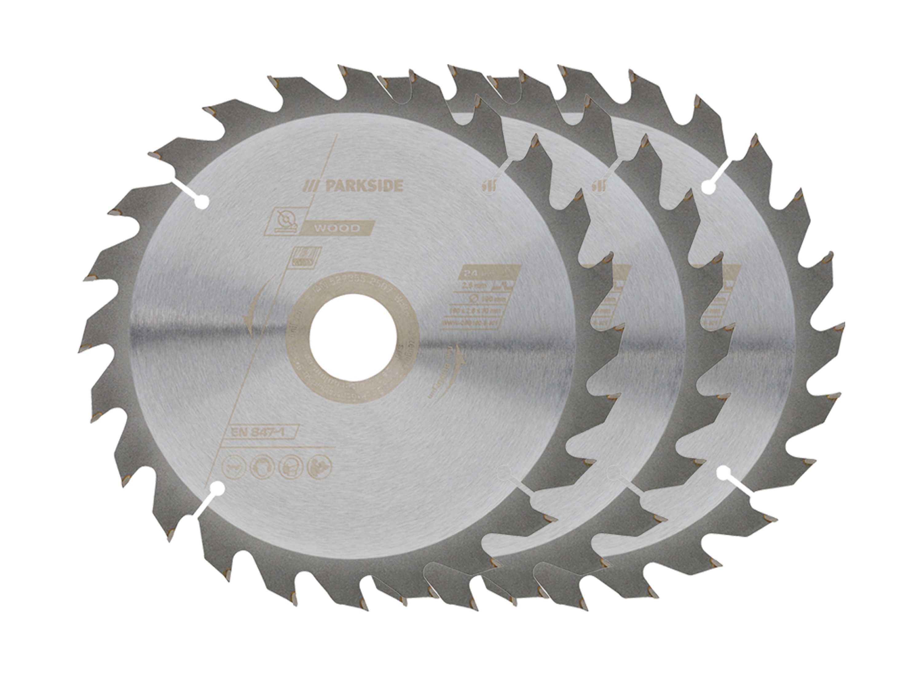 Parkside® Sada pilových kotoučů (190 mm, 3dílná sada)