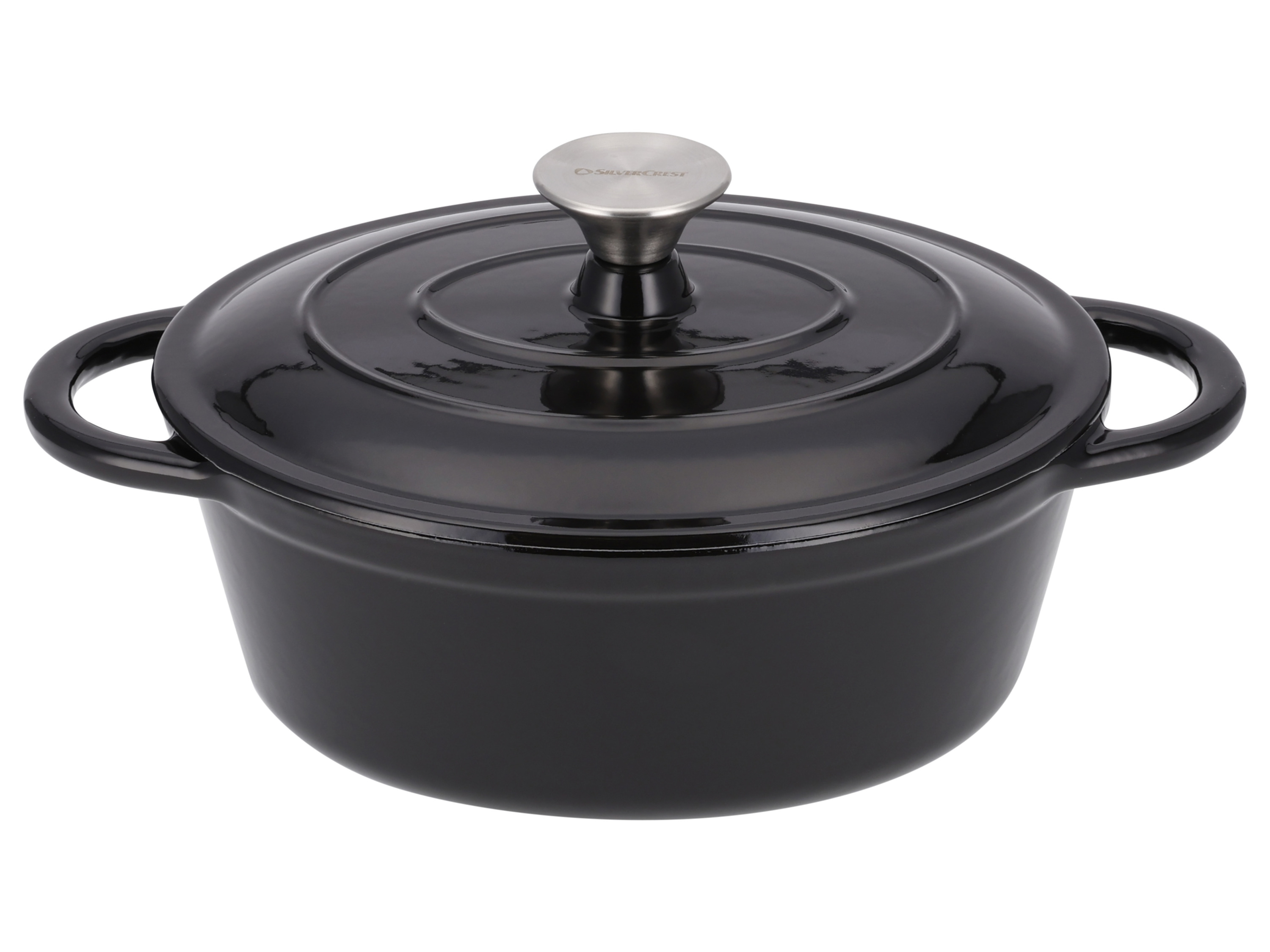 Silvercrest® Litinový hrnec, Ø 25 cm (černá)