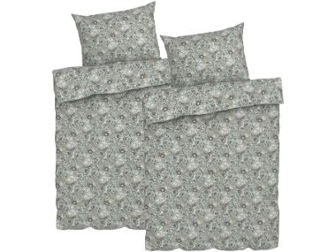 Sada ložního povlečení Renforcé, 140 x 200 cm, 70 x 90 cm, květiny malá/zelená, 2dílná