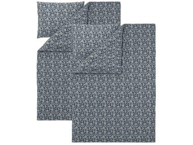 Sada ložního povlečení Renforcé, 140 x 200 cm , 70 x 90 cm, modrá, 2dílná