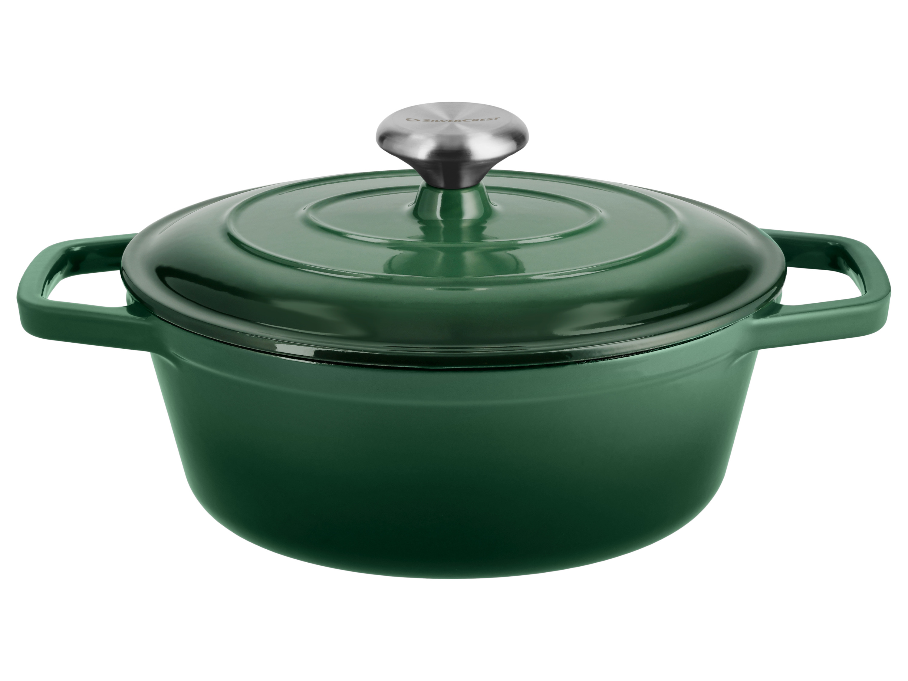 Silvercrest® Litinový hrnec Premium, Ø 25 cm (zelená)