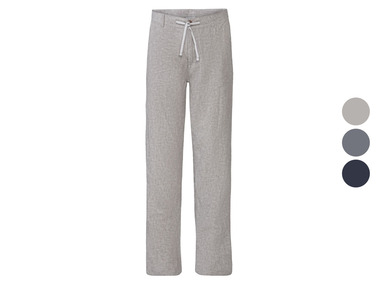 LIVERGY® Pánské lněné kalhoty "Straight Fit"