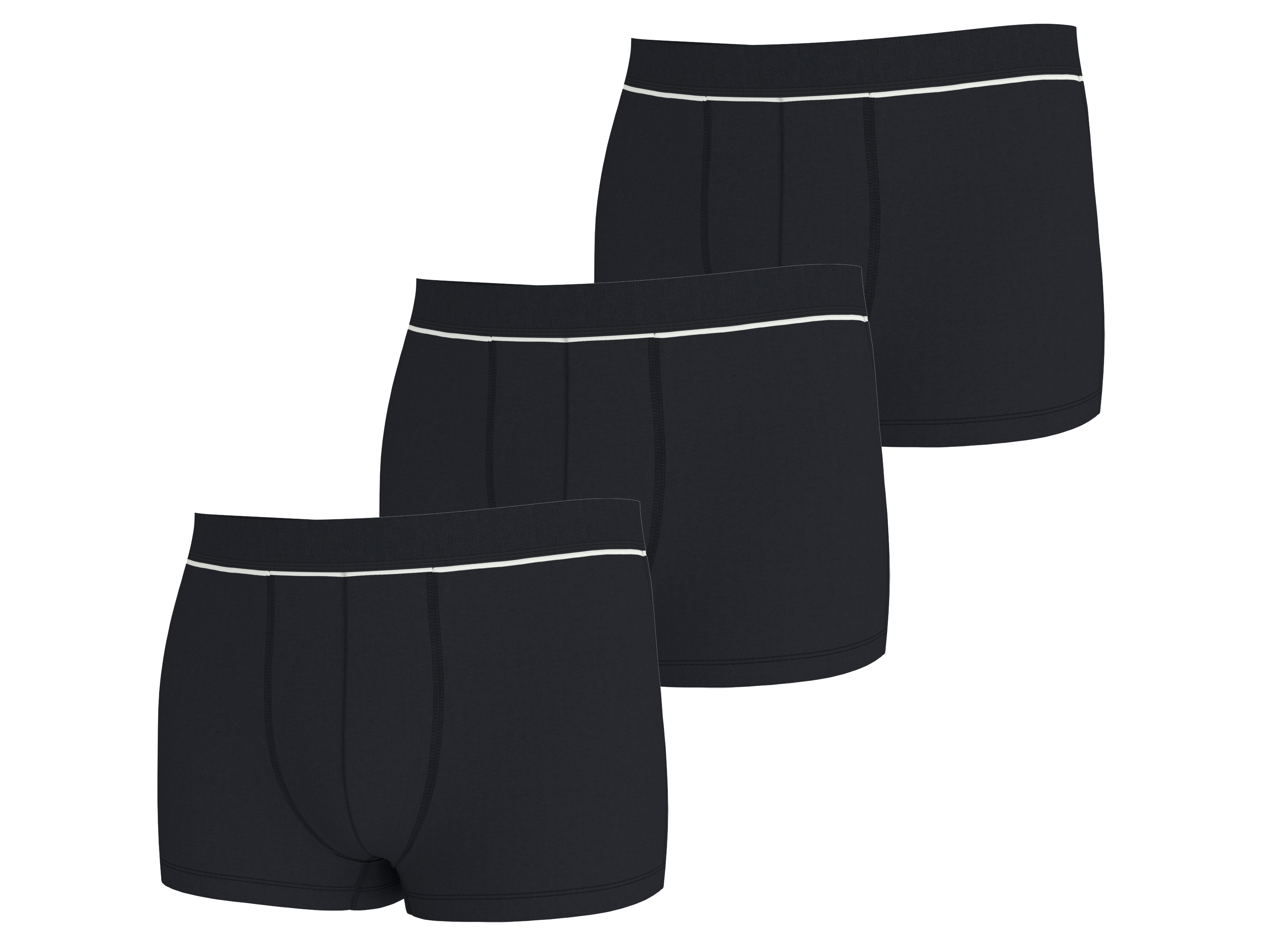 Esmara MEN Pánské boxerky s BIO bavlnou, 3 kusy (černá, 5/M)