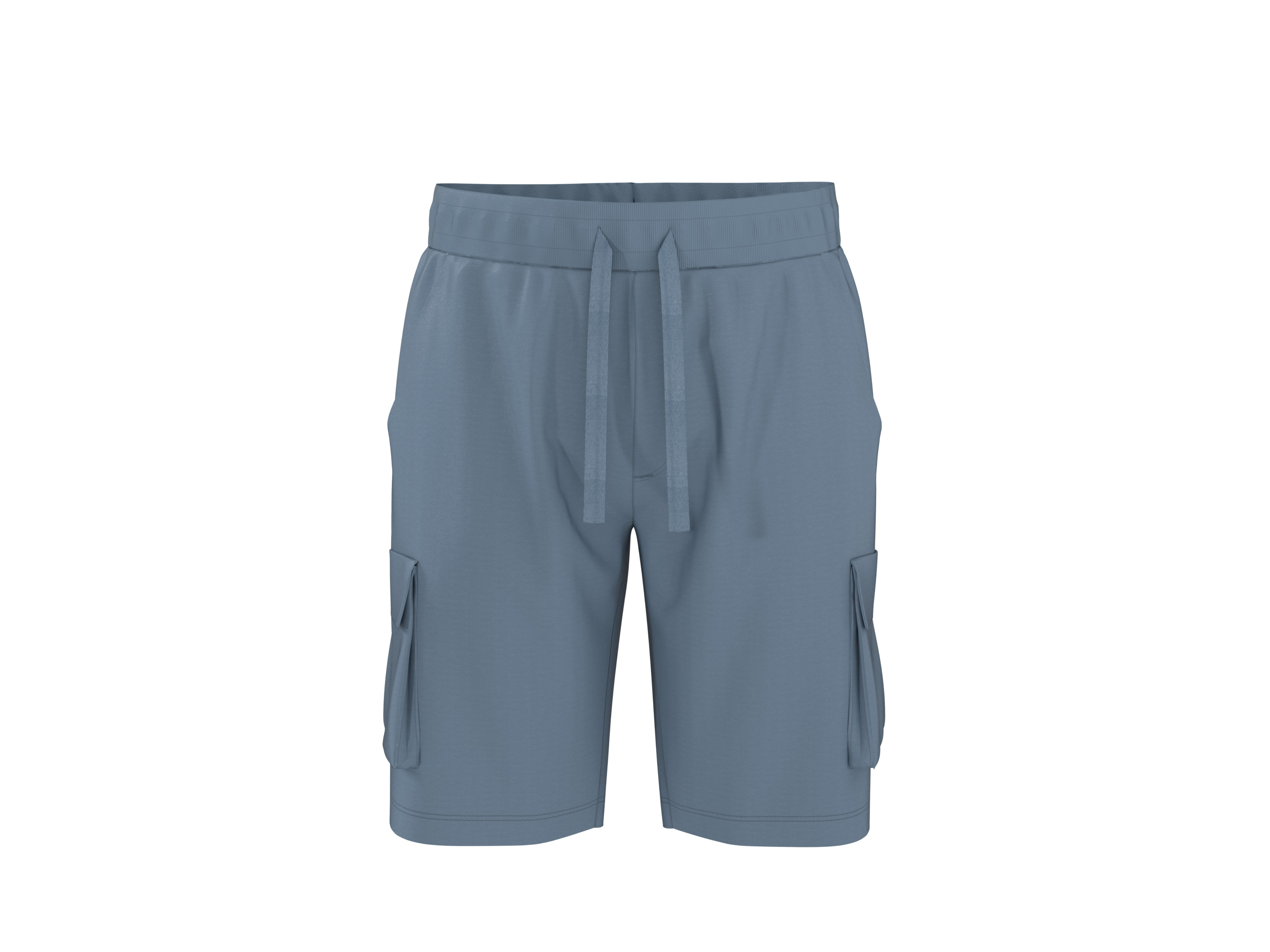 esmara Men Men's cargo sweat shorts (modrá, L (52/54))
