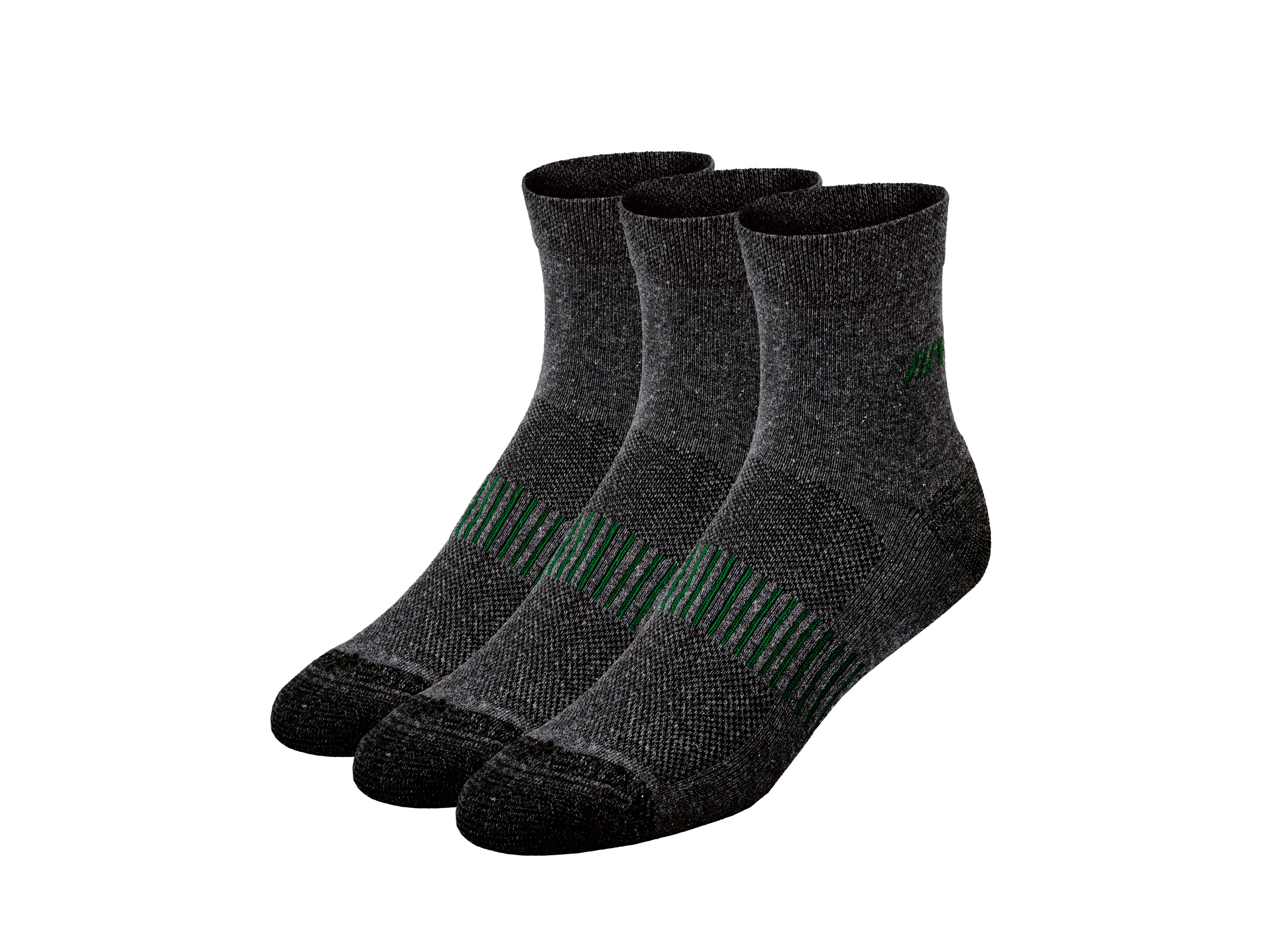 Parkside® Pánské pracovní ponožky, 3 páry (černá, 43/46)