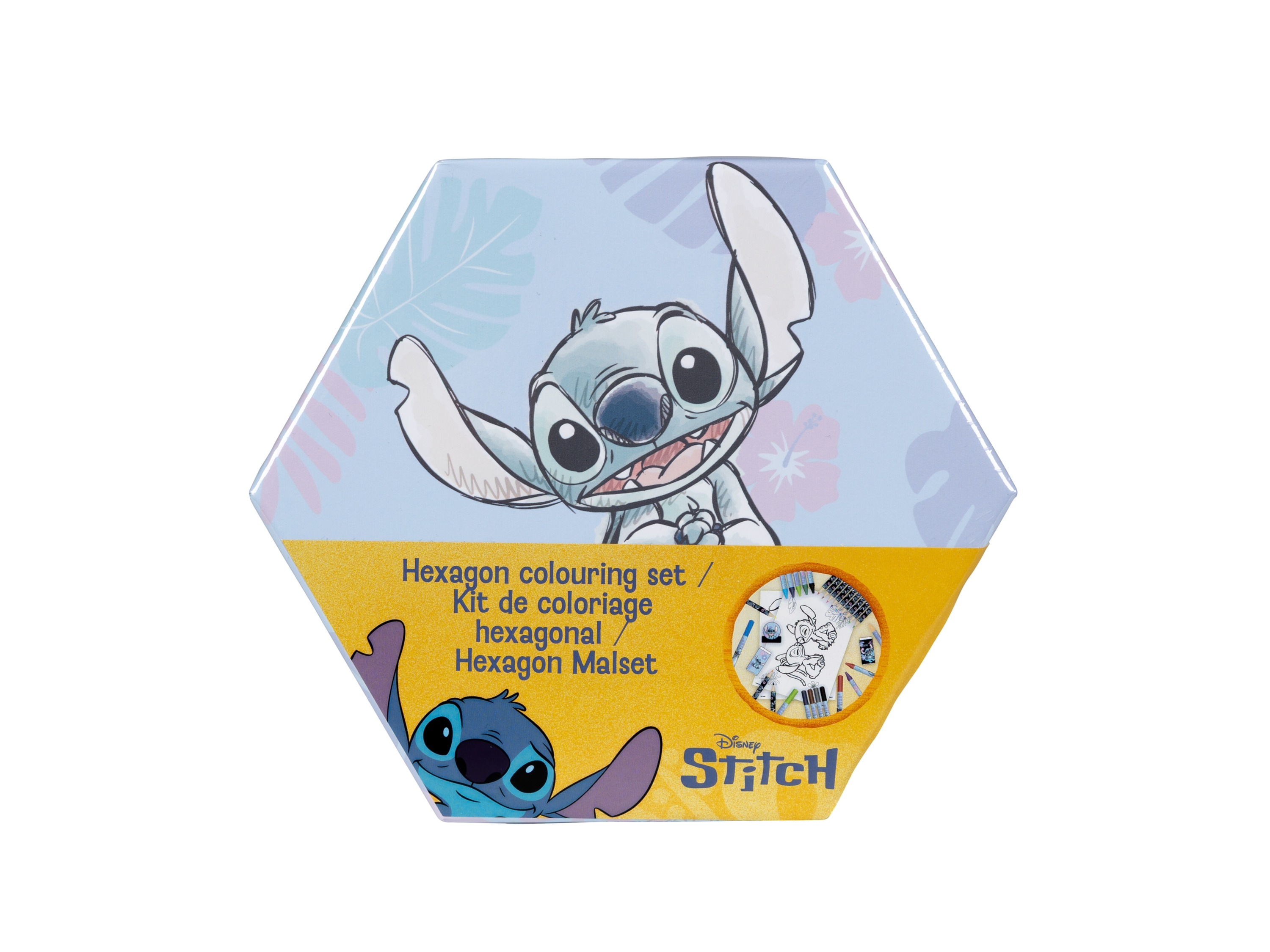 Šestihranný umělecký kufřík, 41dílná sada (Stitch)