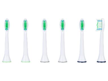 nevadent Náhradní hlavice pro sonické zubní kartáčky, 6 kusů