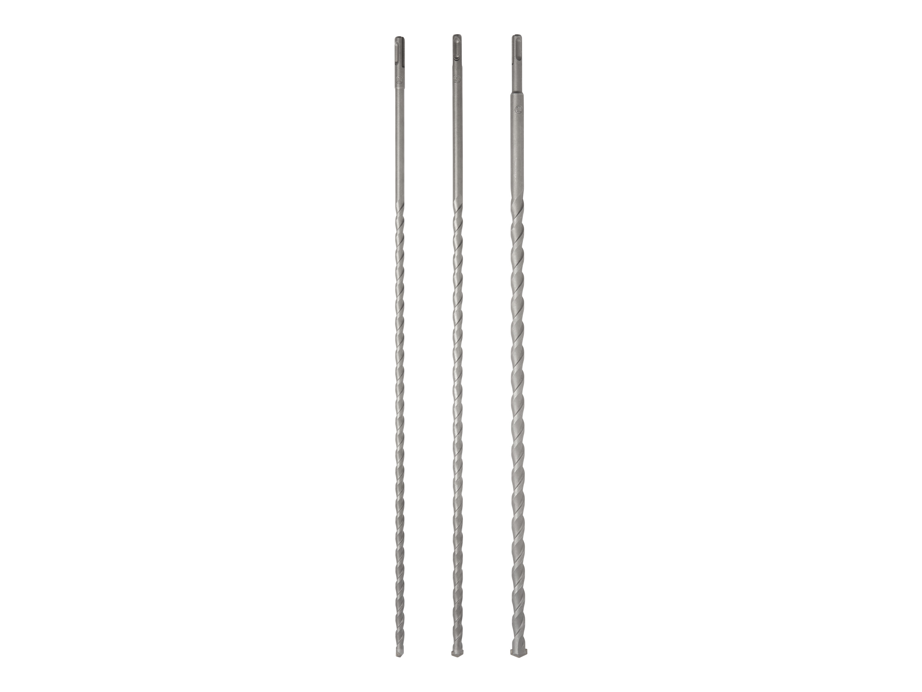 Parkside® Sada spirálových vrtáků / Sada dlouhých sekáčů / Sada vrtáků do betonu (sada vrtáků do betonu, 3dílná)