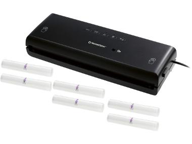 Sada vakuové svářečky fólií SV 130 A1 (černá) a fólií do vakuovačky, 28 cm, 6 kusů