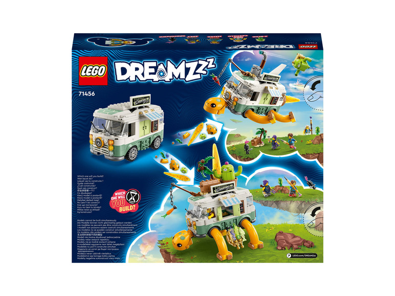 LEGO Dreamzzz krabice s  postavitelným foodtruckem a želvou.