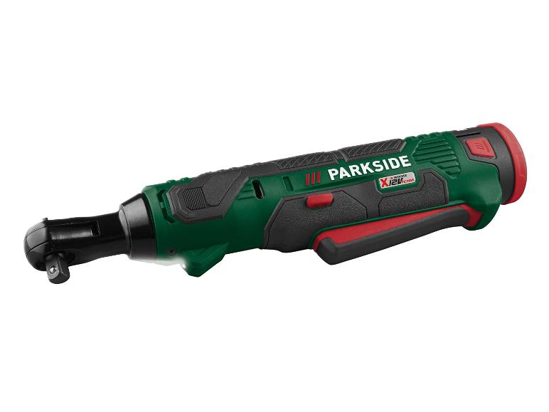 Zelený akumulátorový rázový klíč Parkside X12V Team.