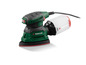 Zelená bruska Parkside s prachovým sáčkem.