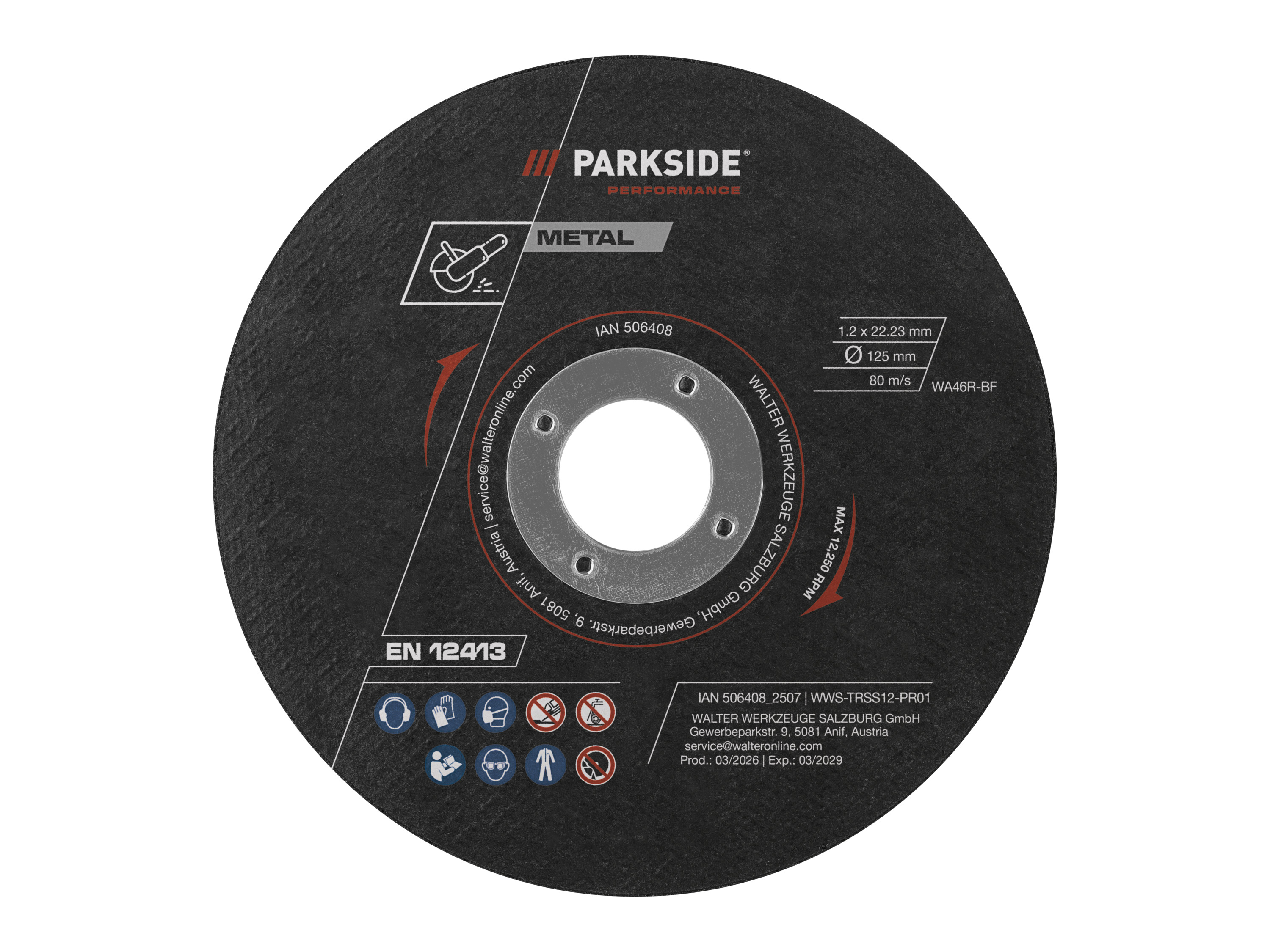 Parkside Performance® Sada řezných kotoučů, 12dílná / Sada hrubovacích kotoučů, 4dílná / Diamantový řezný kotouč (sada řezných kotoučů, 12dílná)