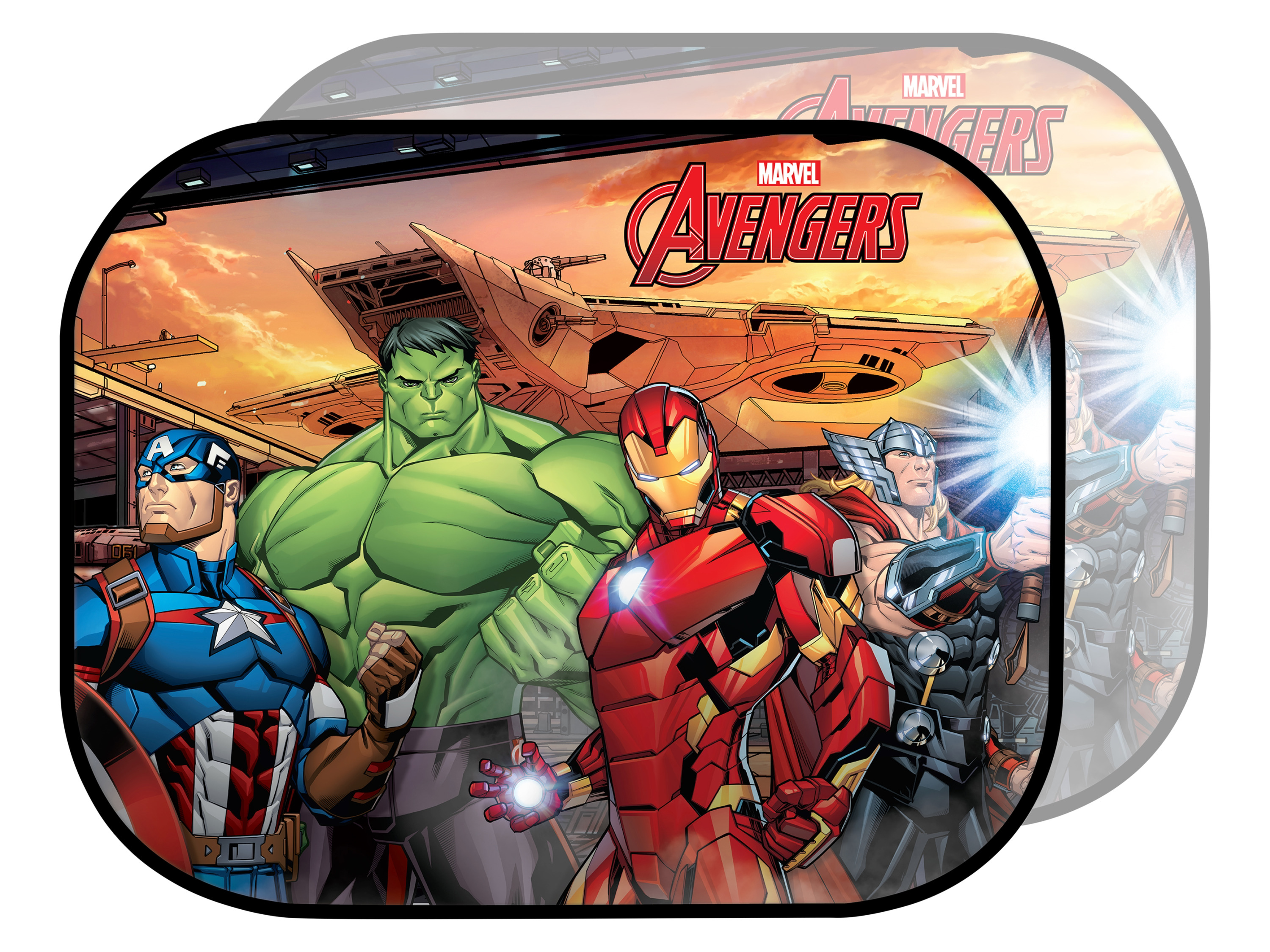 Sluneční clona do auta, 2dílná sada (Avengers)