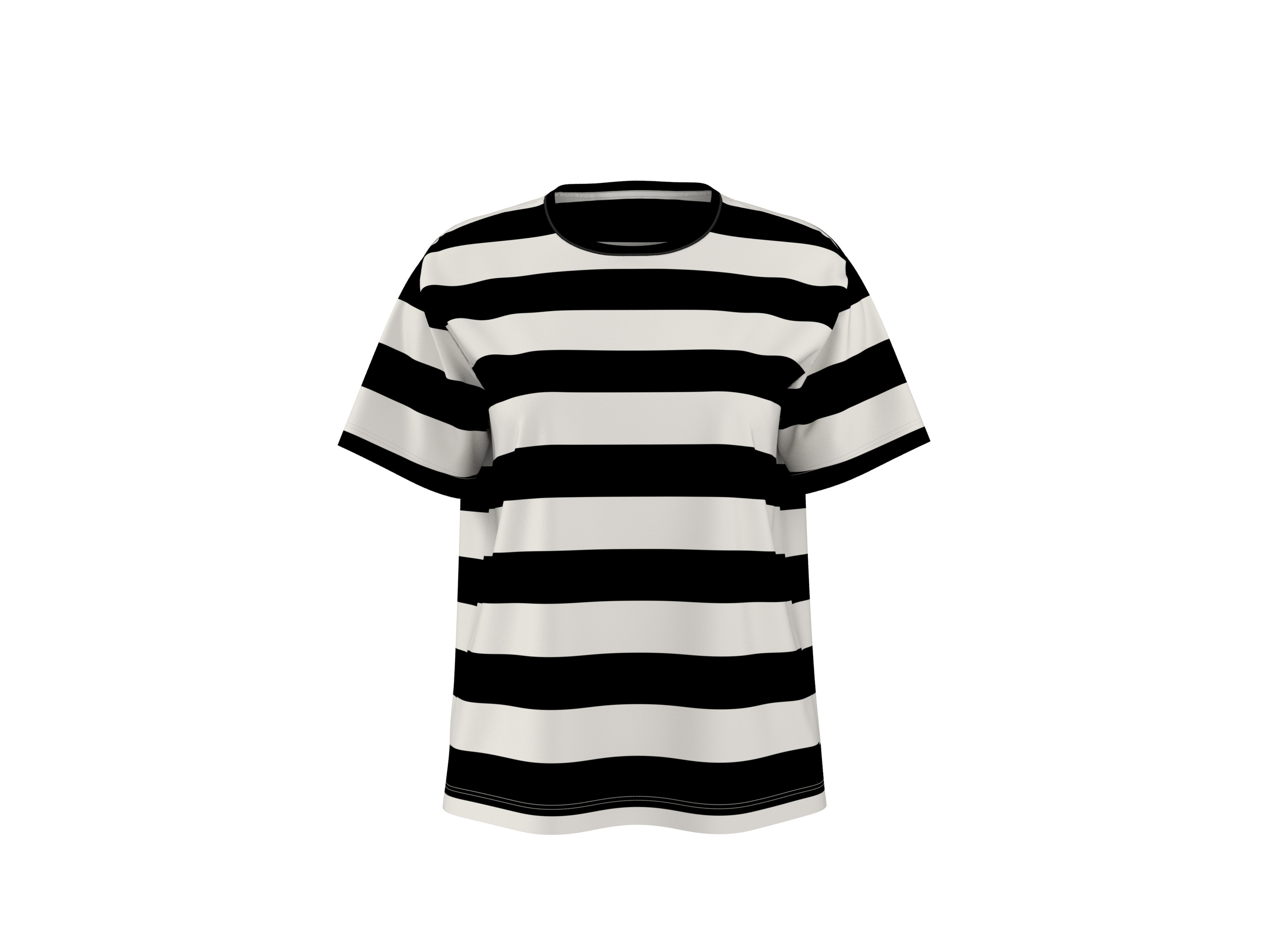 esmara® Dámské triko s BIO bavlnou (pruhy/černá, S(36/38))