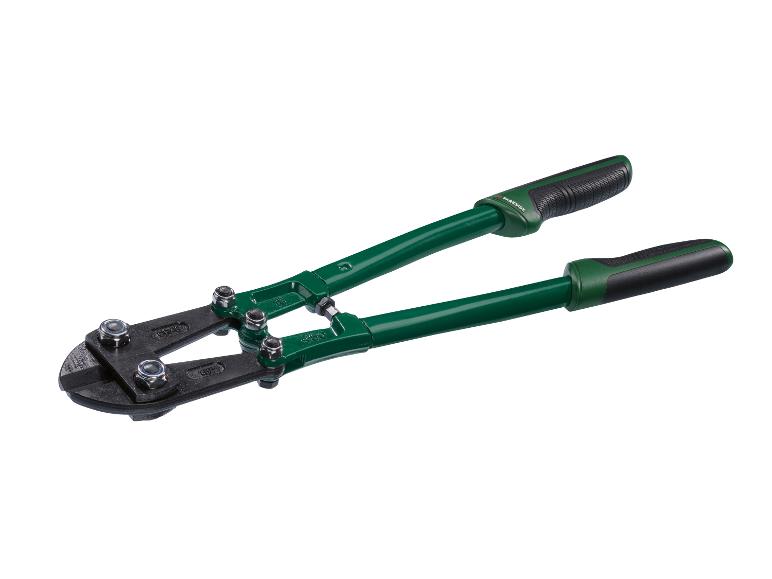 Zelené a černé nůžky na šrouby s ergonomickými rukojeťmi