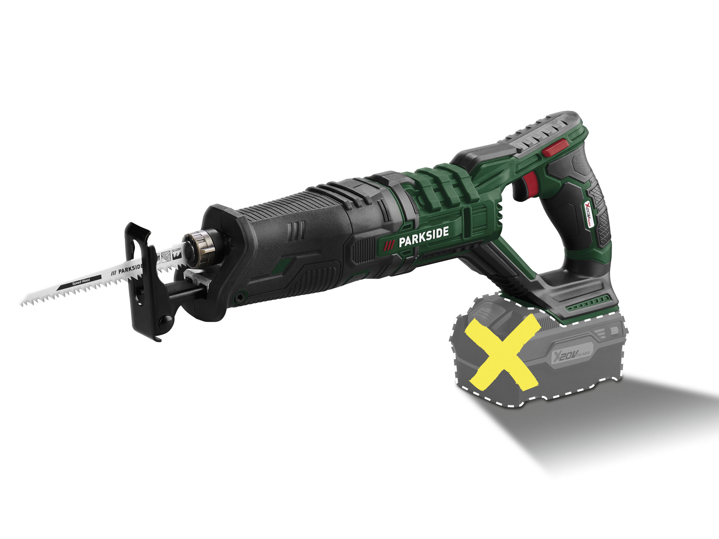 Parkside® Aku pila ocaska Pssa 20-Li B2 – bez akumulátoru a nabíječky