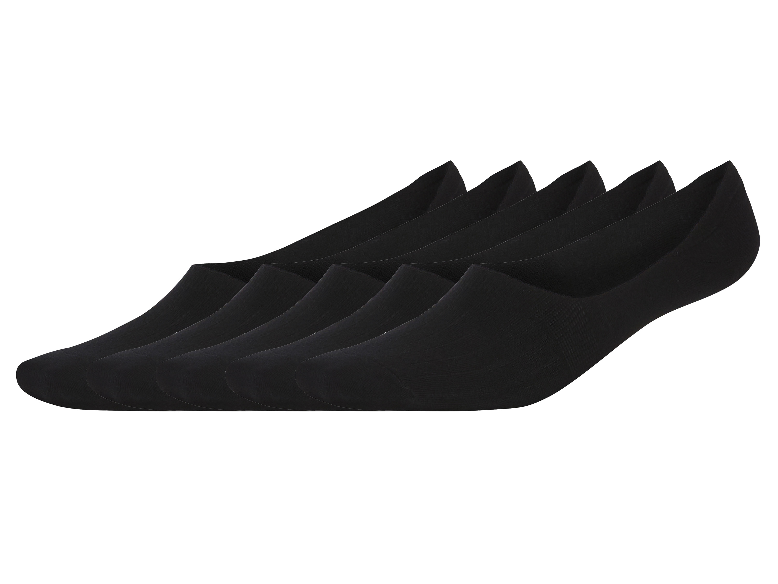 Livergy® Pánské nízké ponožky s BIO bavlnou, 5 párů (černá, 43-46)