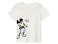 Bílé tričko s potiskem Mickey Mouse.