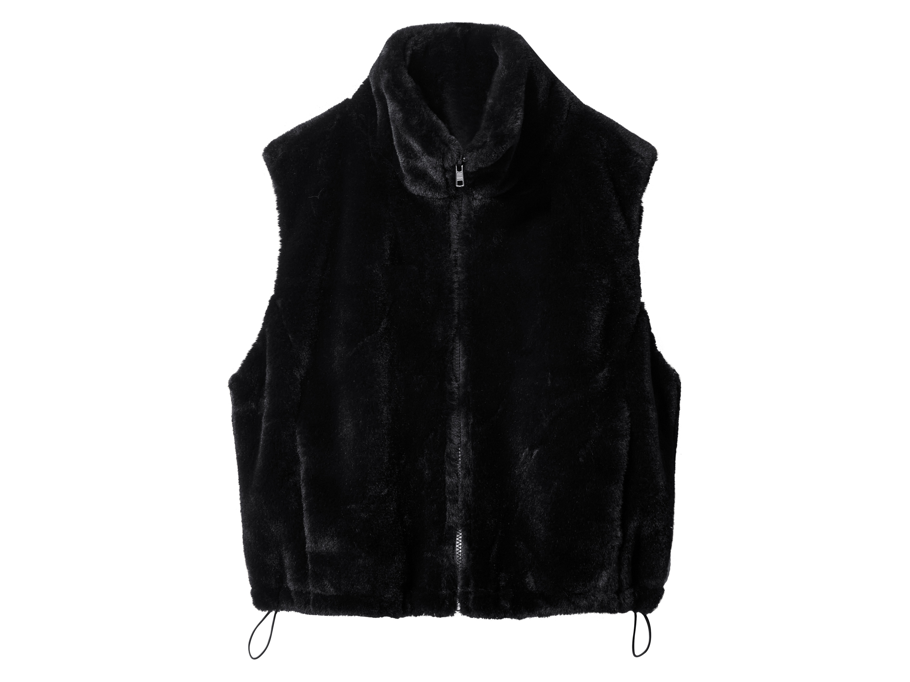 esmara® Dámská plyšová vesta (černá, L(44/46))