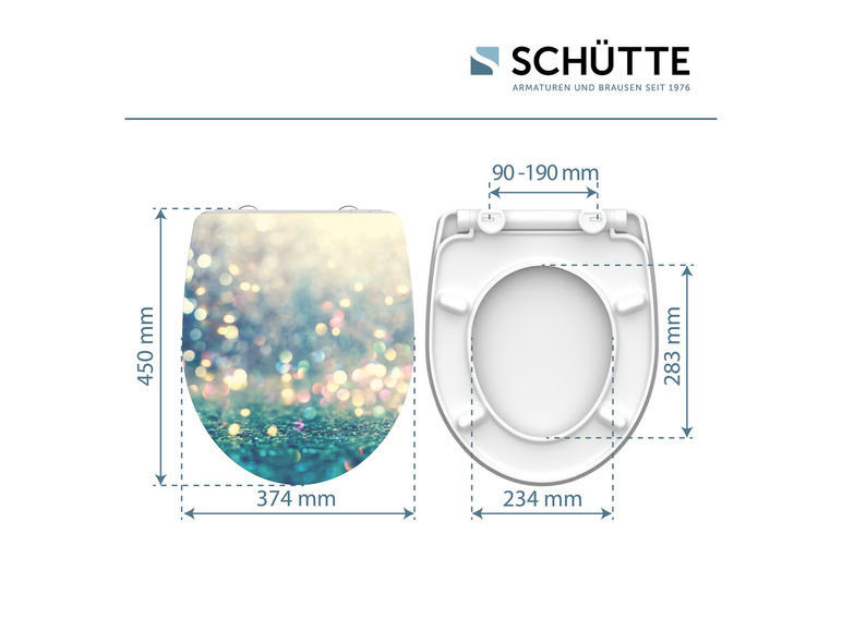  Zobrazit na celou obrazovku Schütte Záchodové prkénko se zpomalovacím mechanismem - Obrázek 4