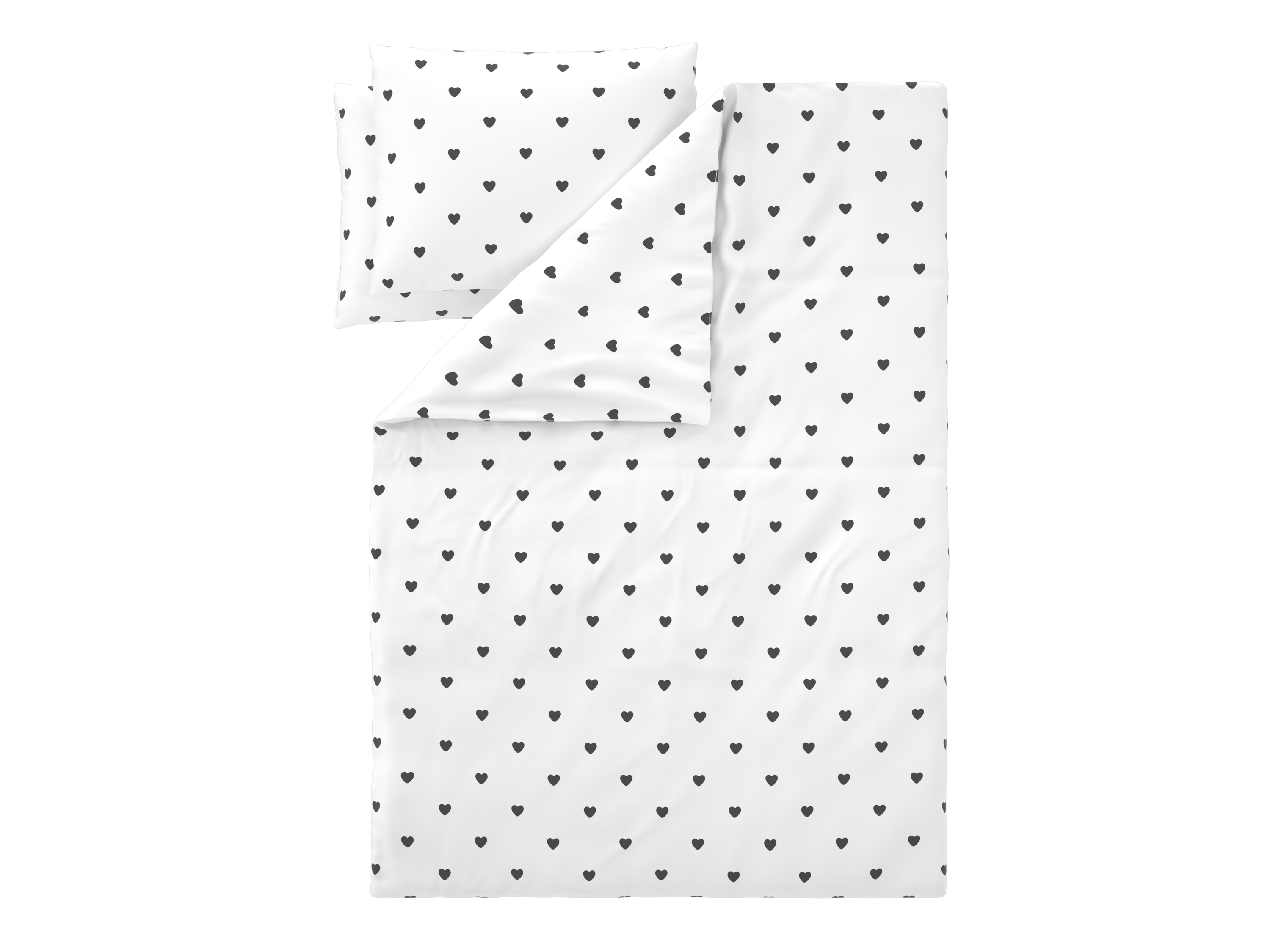 Livarno® Ložní povlečení Renforcé, 220 x 240 cm, 70 x 90 cm (bílá/černá)