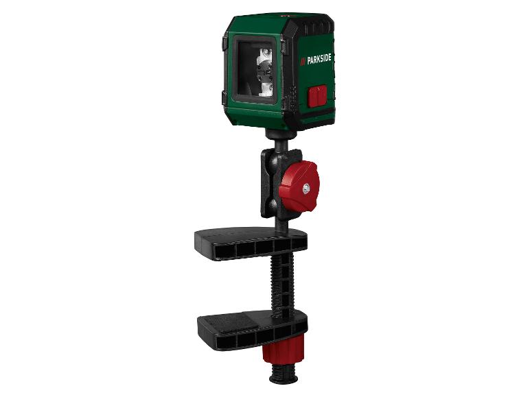 Laserová vodováha PARKSIDE se stolní svorkou a nastavitelným držákem