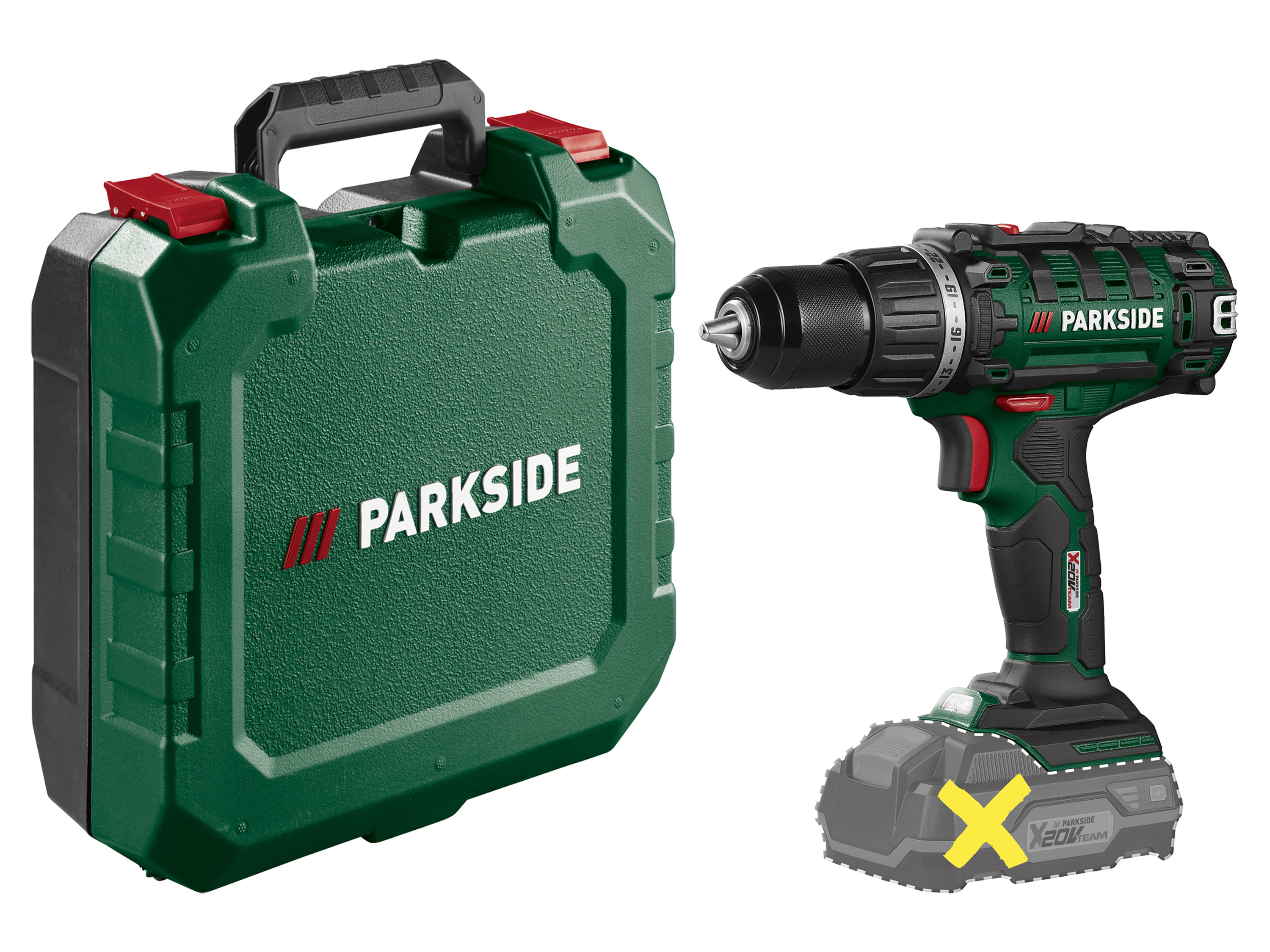 ParksideÂ® Aku ĹˇroubovĂˇk Pabs 20 Li I9 â€“ bez akumulĂˇtoru a nabĂ­jeÄŤky