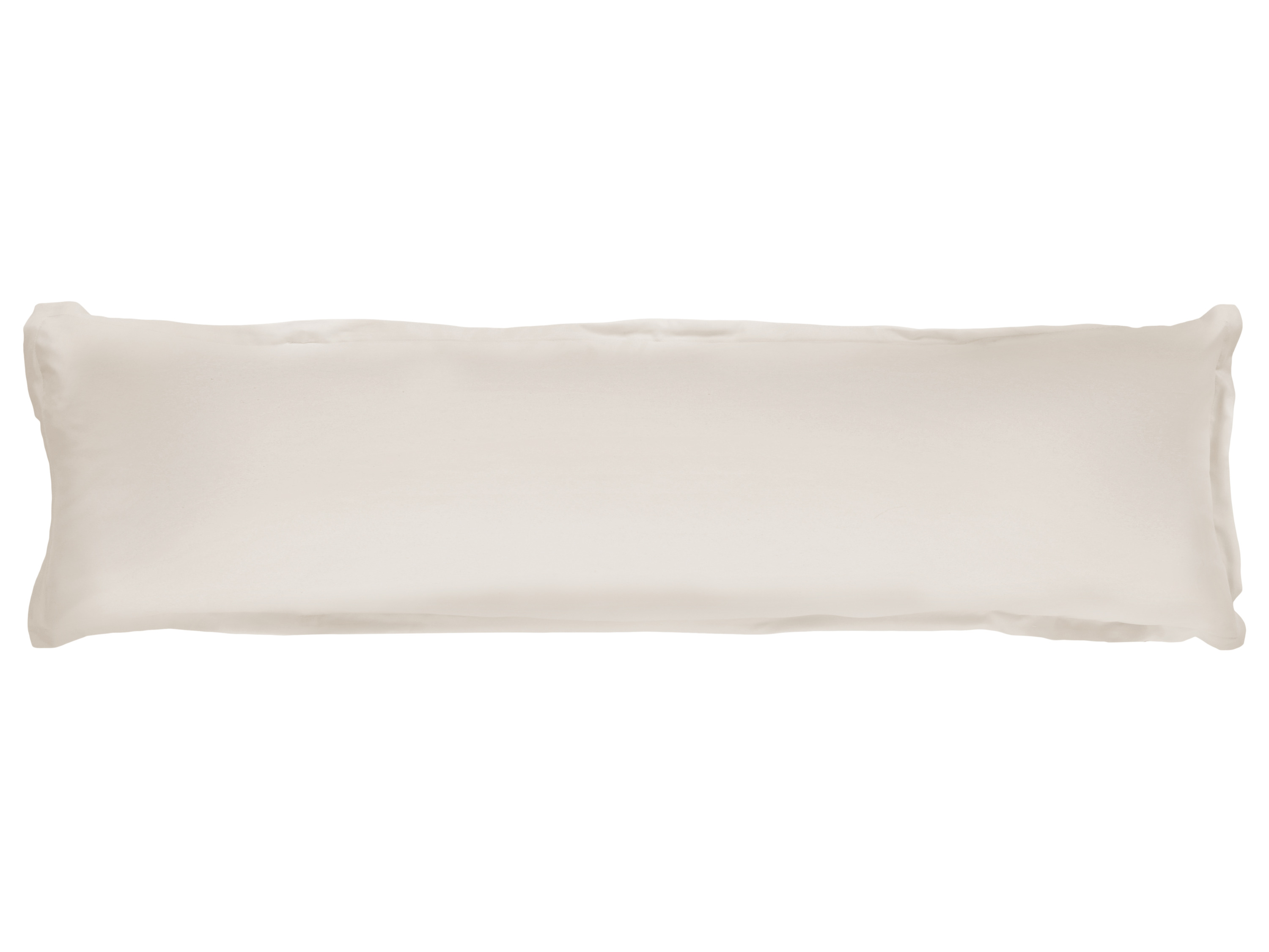 Livarno® Potah na polštář z mikrovláknitého saténu, 40 x 145 cm (krémová)