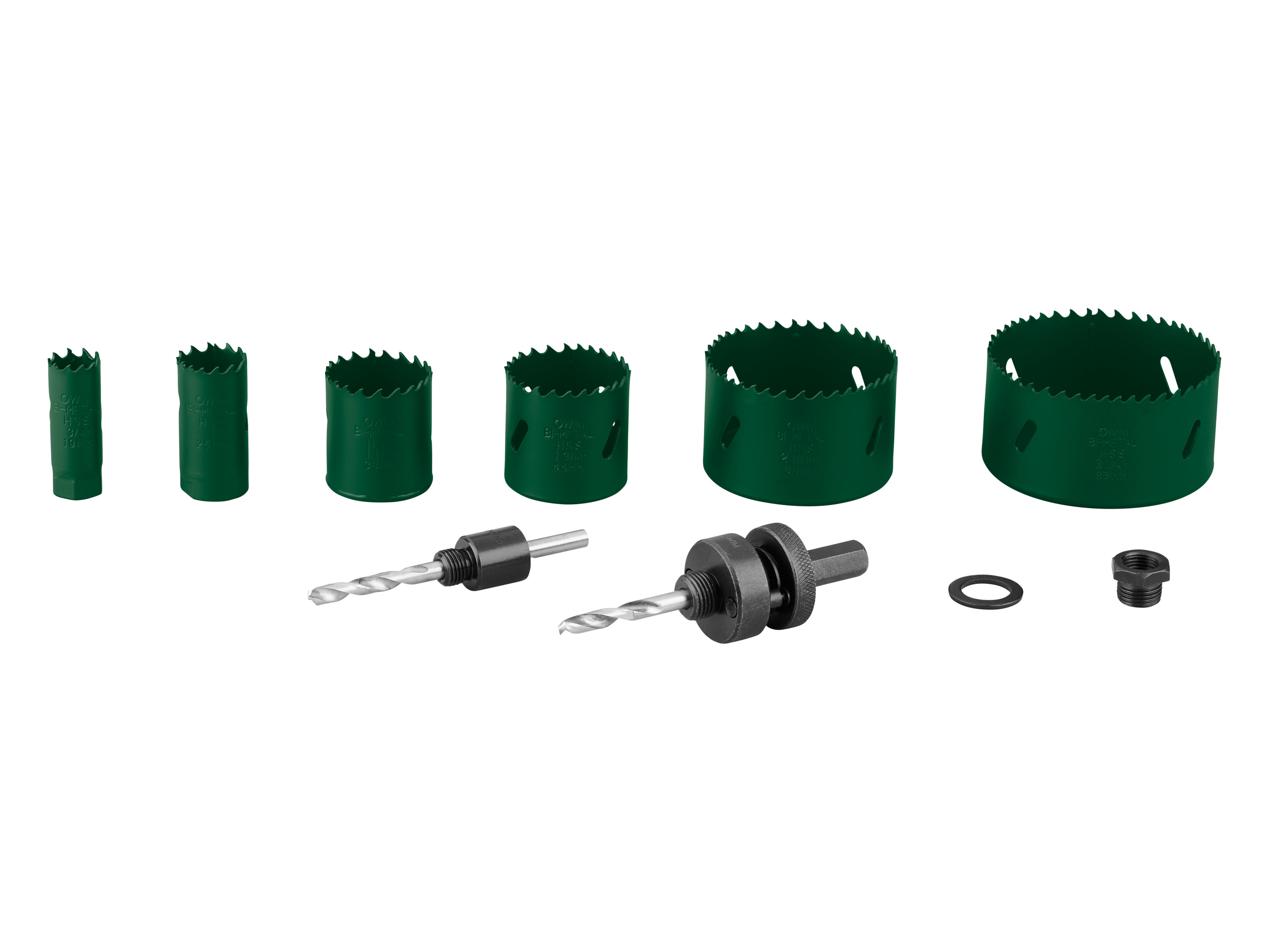 Parkside® Sada děrovacích pil, 9dílná (sada bimetalových děrovacích pil Plss 2 A1)
