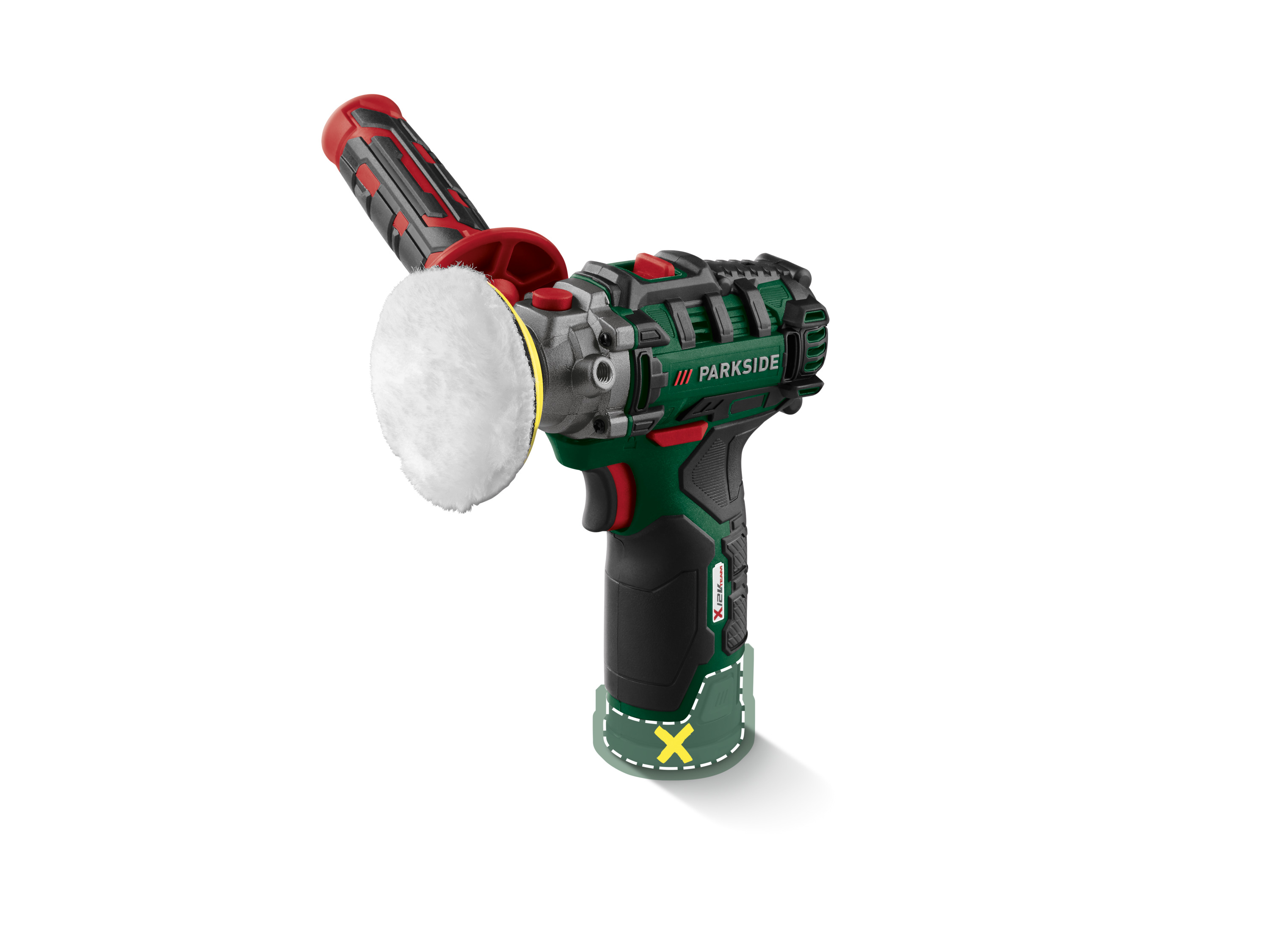 PARKSIDE® Aku leštička PAAP 12 D4 – bez nabíječky a akumulátoru