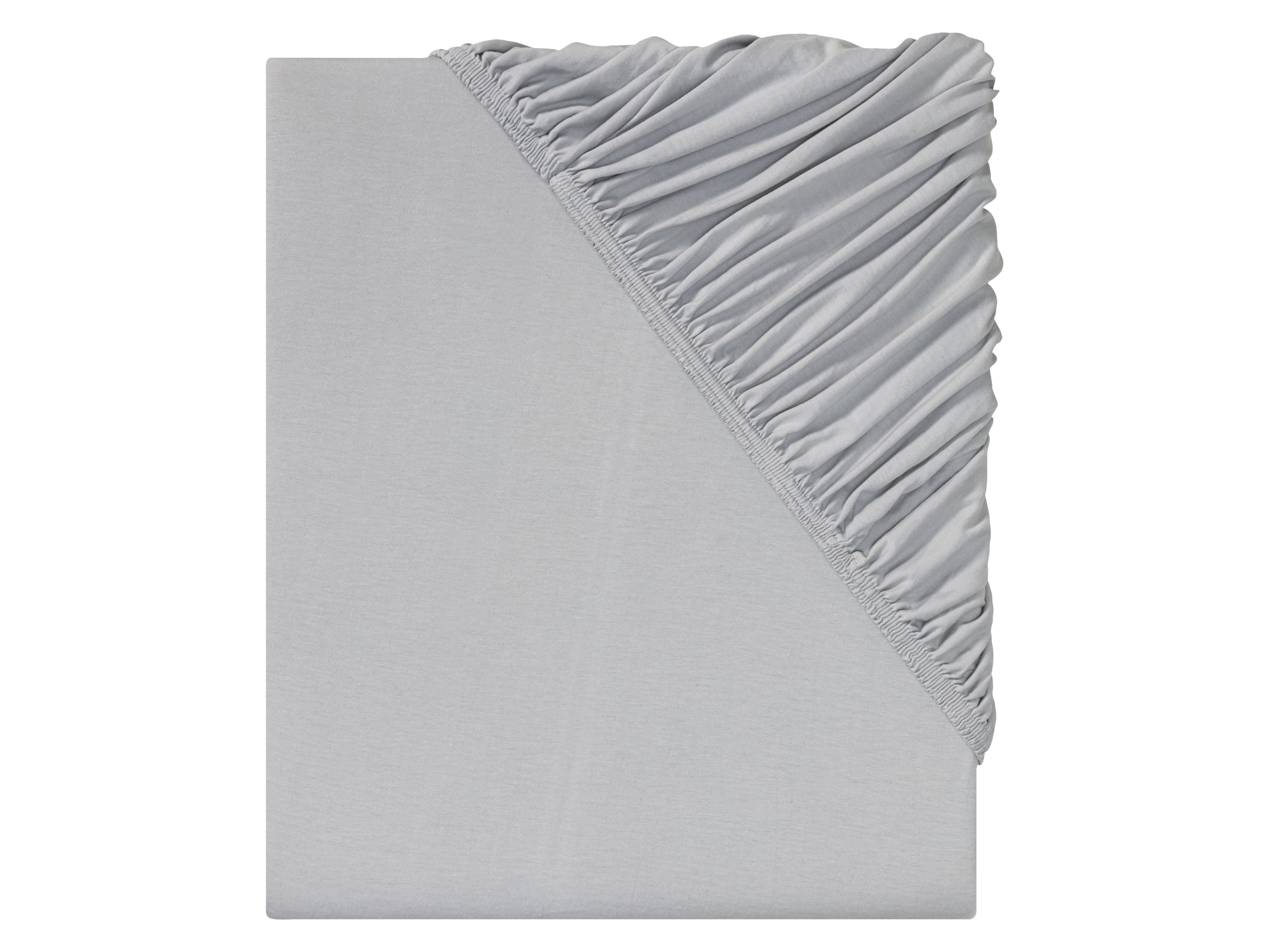 Livarno home Žerzejové napínací prostěradlo, 140-160 x 200 cm (světle šedá)
