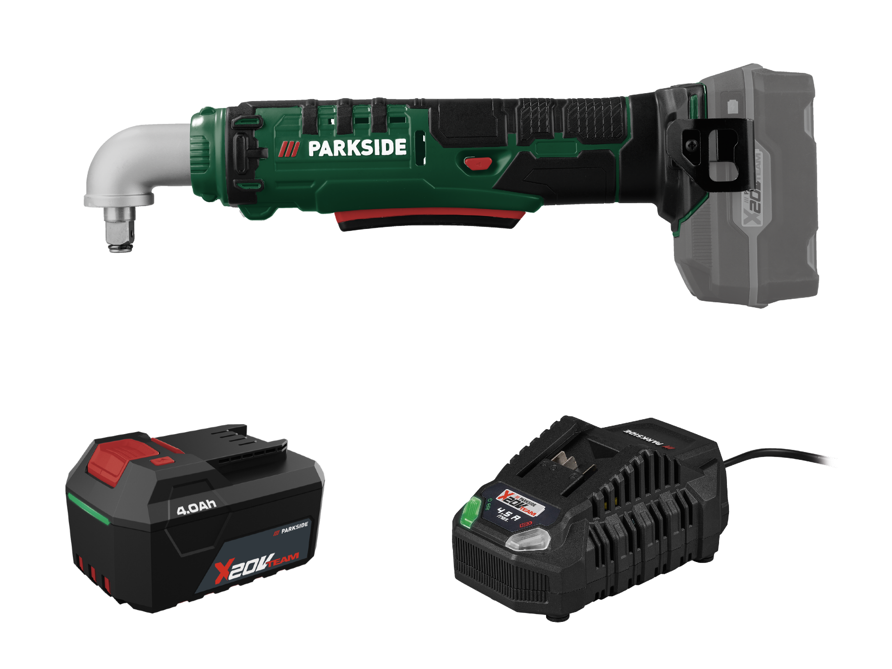 Parkside® Aku úhlový rázový utahovák Paws 20 A1, 4 Ah