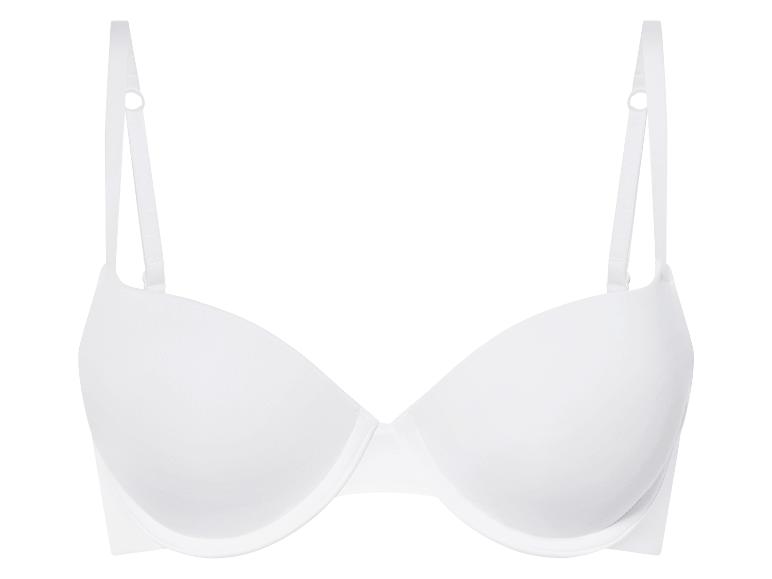 Bílá podprsenka s širokými ramínky.