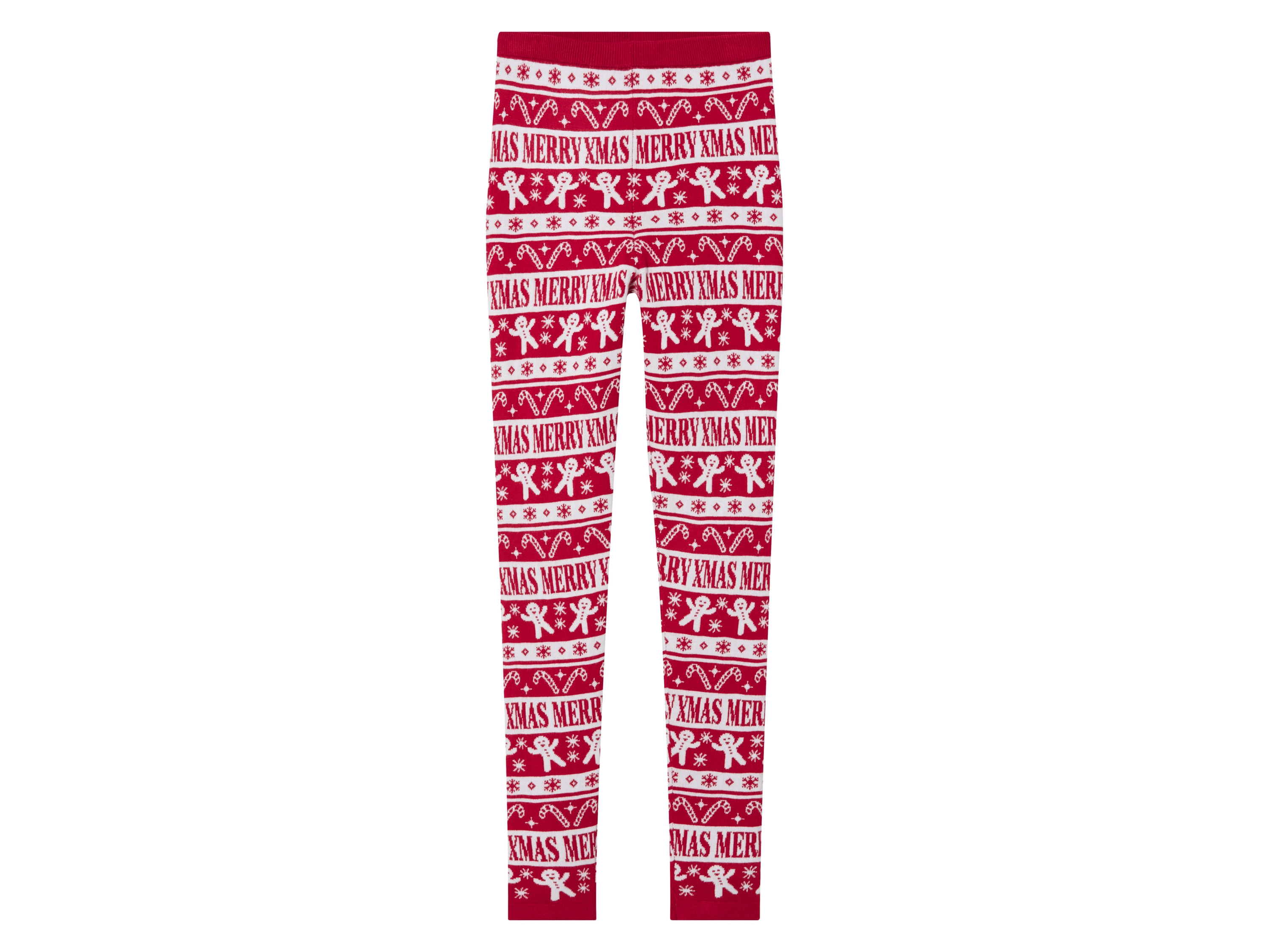 pepperts!® Dívčí bezešvé pletené legíny (134/140, červená)