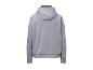 Šedá mikina s kapucí, zadní strana.