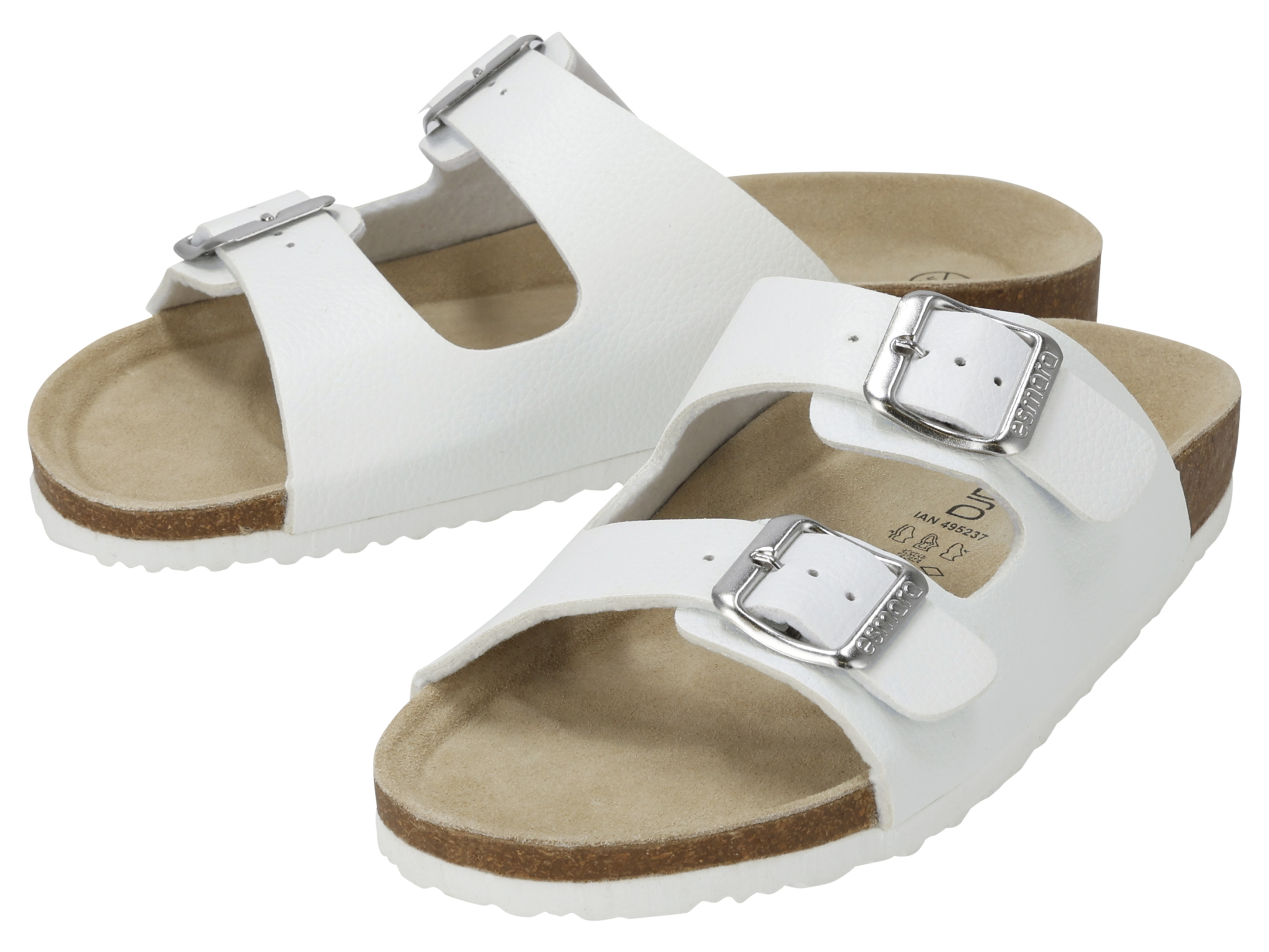 esmara® Dámská pantofle (bílá otevřená, 36)