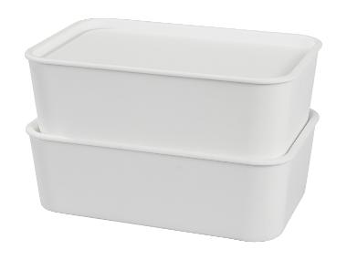 W5 Úložný box s víkem, 2,4 l, 4 kusy
