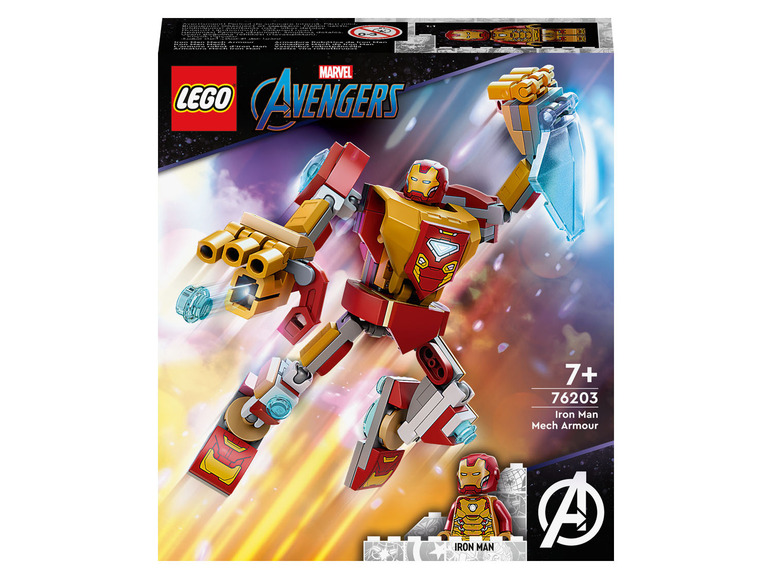 Zobrazit na celou obrazovku LEGO® Marvel Super Heroes 76203 Iron Manovo robotické brnění - Obrázek 1