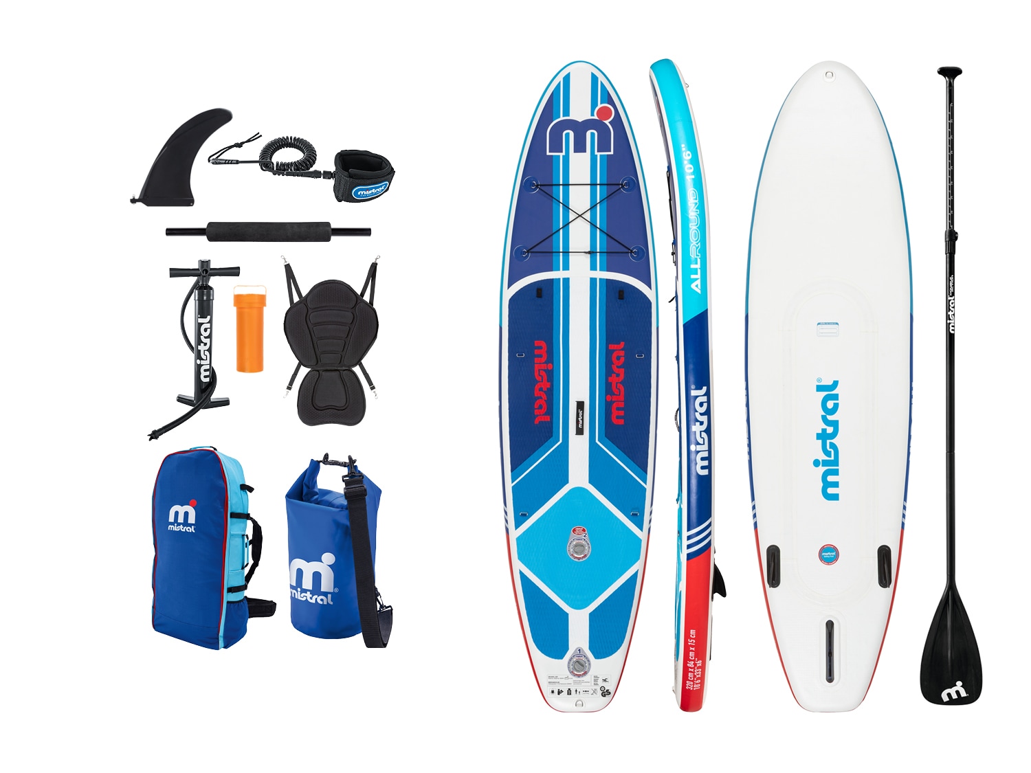 Mistral Dvoukomorový paddleboard Allround 10'6''