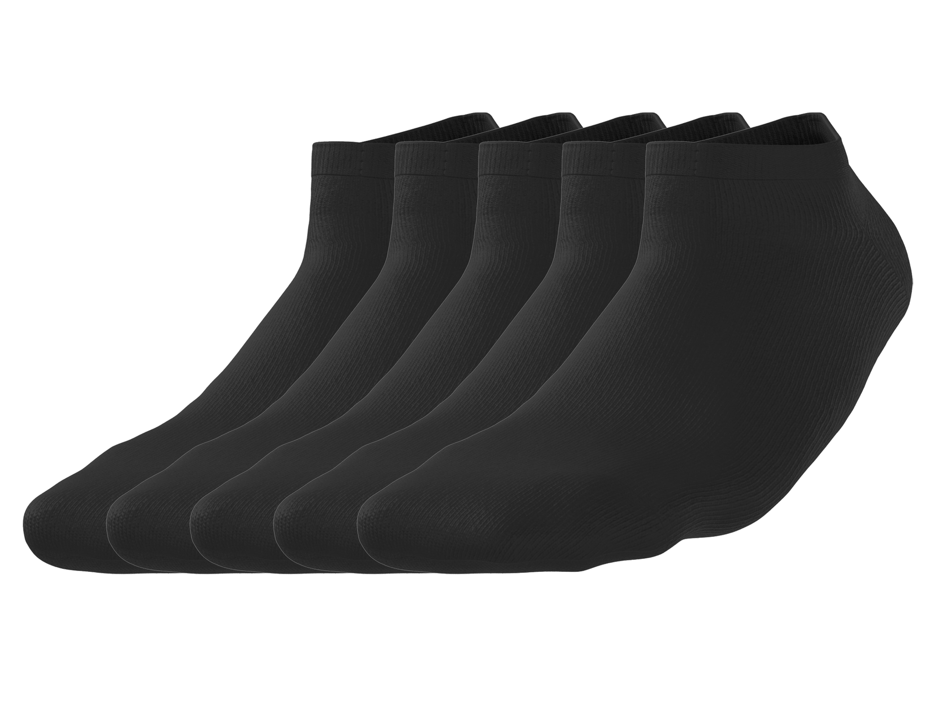 esmara Men Pánské nízké ponožky s BIO bavlnou, 5 párů (černá, 39-42)