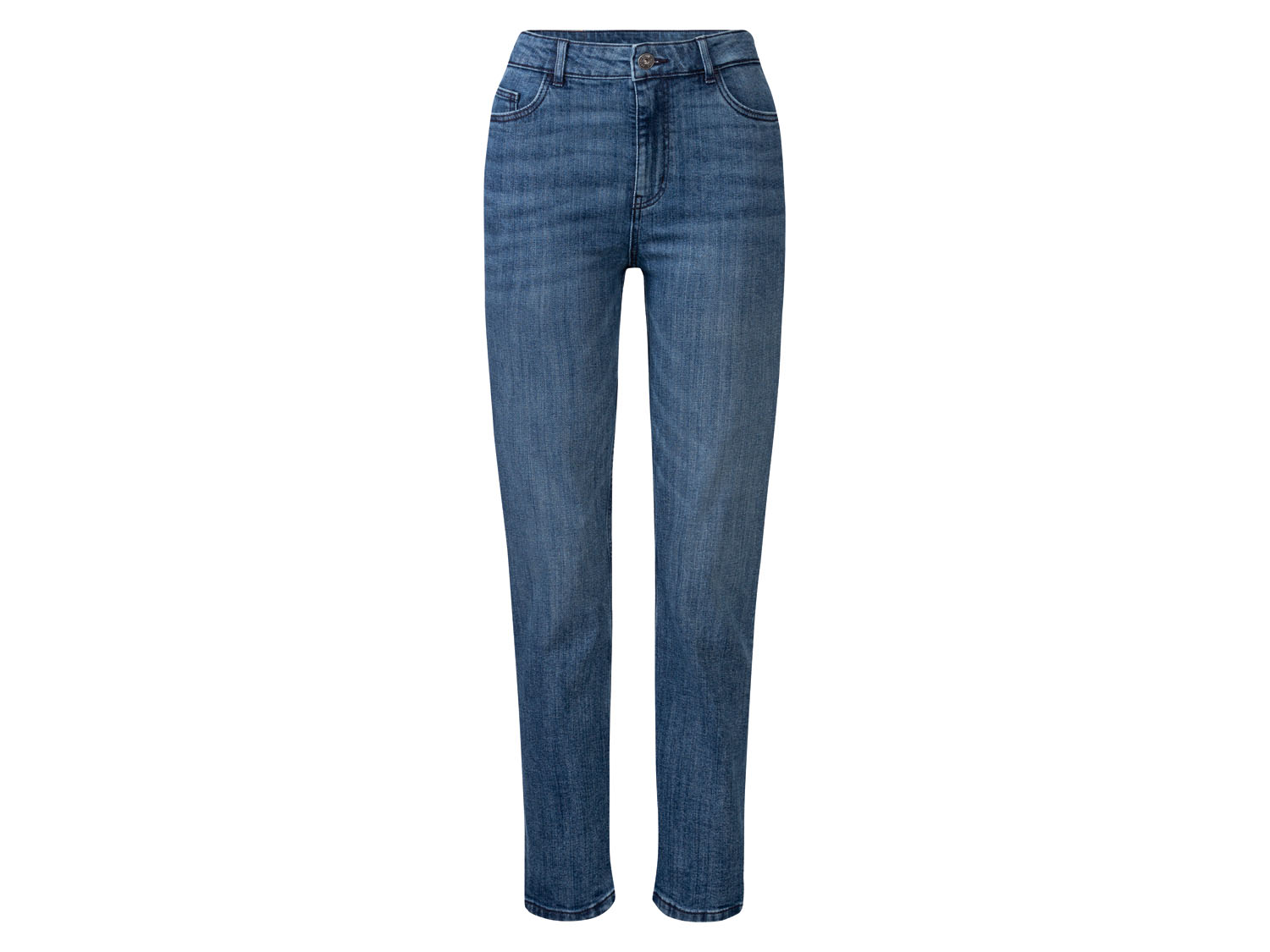 esmara® Dámské džíny „Straight Fit", 3 délky (36, krátké, tmavě modrá)