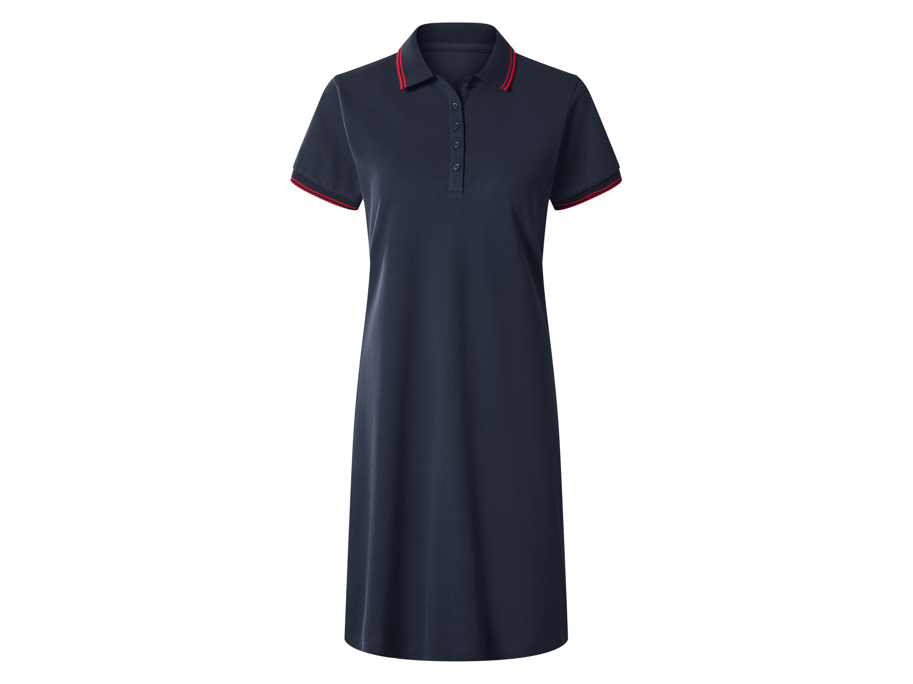 esmara® Dámské polo šaty z piké (navy modrá, L(44/46))