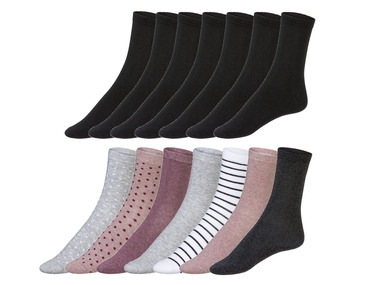 esmara® Dámské ponožky s BIO bavlnou, 7 párů