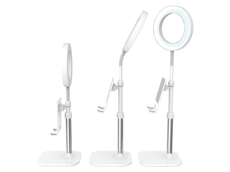  Zobrazit na celou obrazovku Digipower Stolní lampa s držákem na smartphone nebo tablet - Obrázek 2