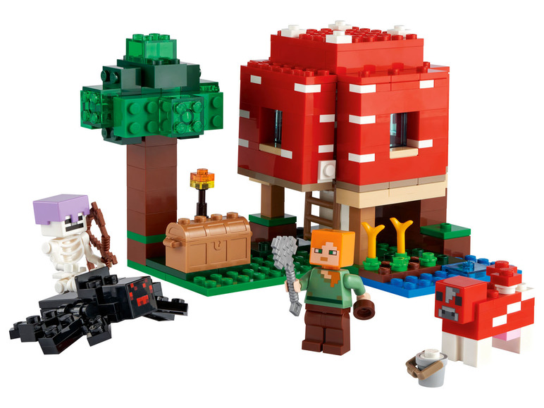  Zobrazit na celou obrazovku Lego Minecraft 21165 Včelí farma / 21171 Koňská stáj / 21178 Liščí chata / 21179 Houbový domek - Obrázek 14