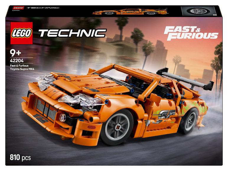 Sada LEGO Technic Fast & Furious Toyota Supra MK4 s 810 dílky.