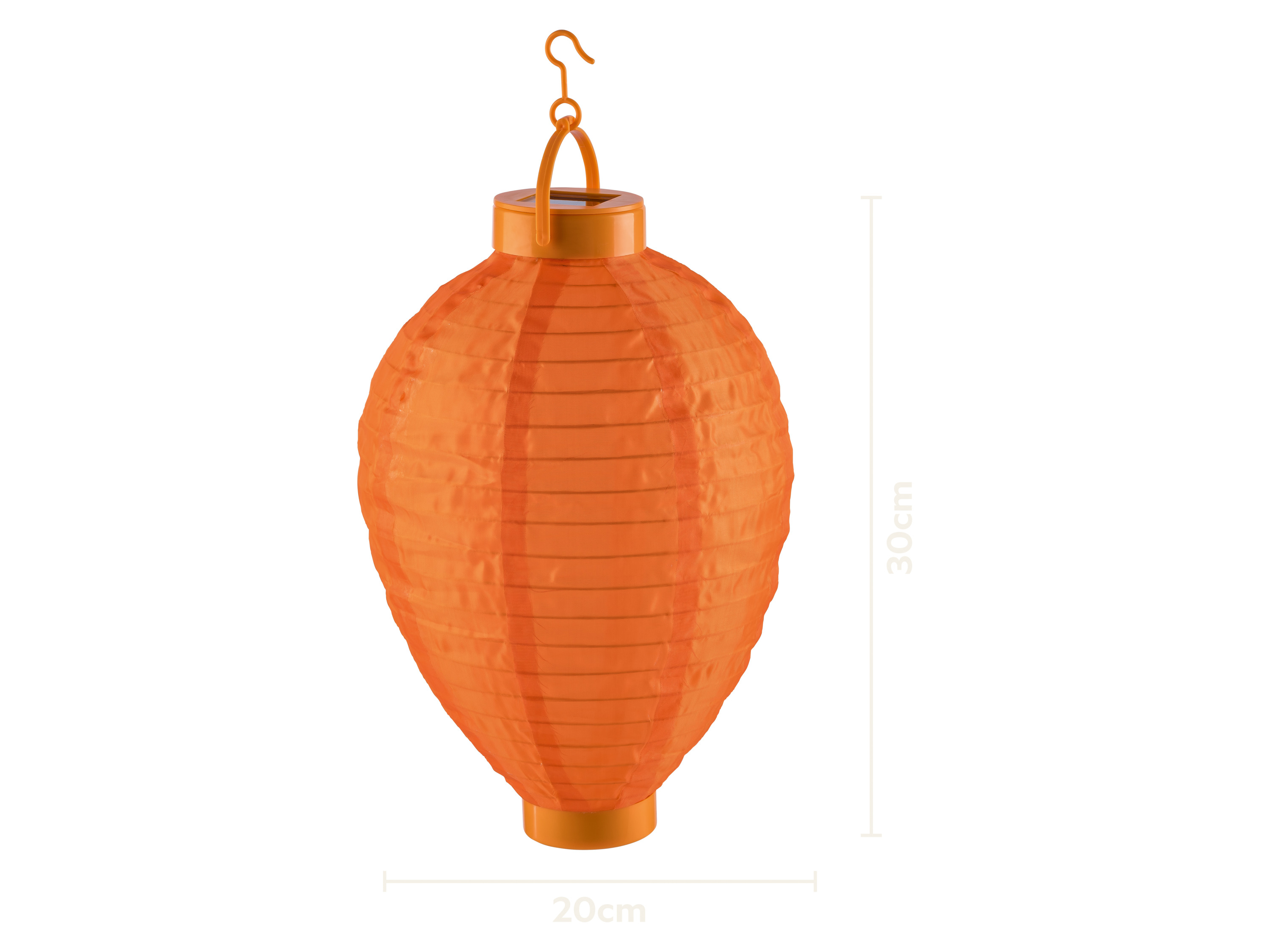 Livarno® Solární LED lampion (oválný/oranžový)
